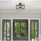 Westinghouse Chandelier SemiFlush- 40W 3-Light Stella Mira Wlnt Bnds Brshd Nkl Candelabra 6125700 - alternate 2